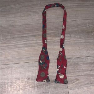 Disney Mickey Mouse Red Cartoon Character Kids Bow Tie Sports